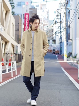 「HAMNETT（ハムネット）のアイテム」を使った、MURAsanさん（メンズ・176cm）の冬コーディネート