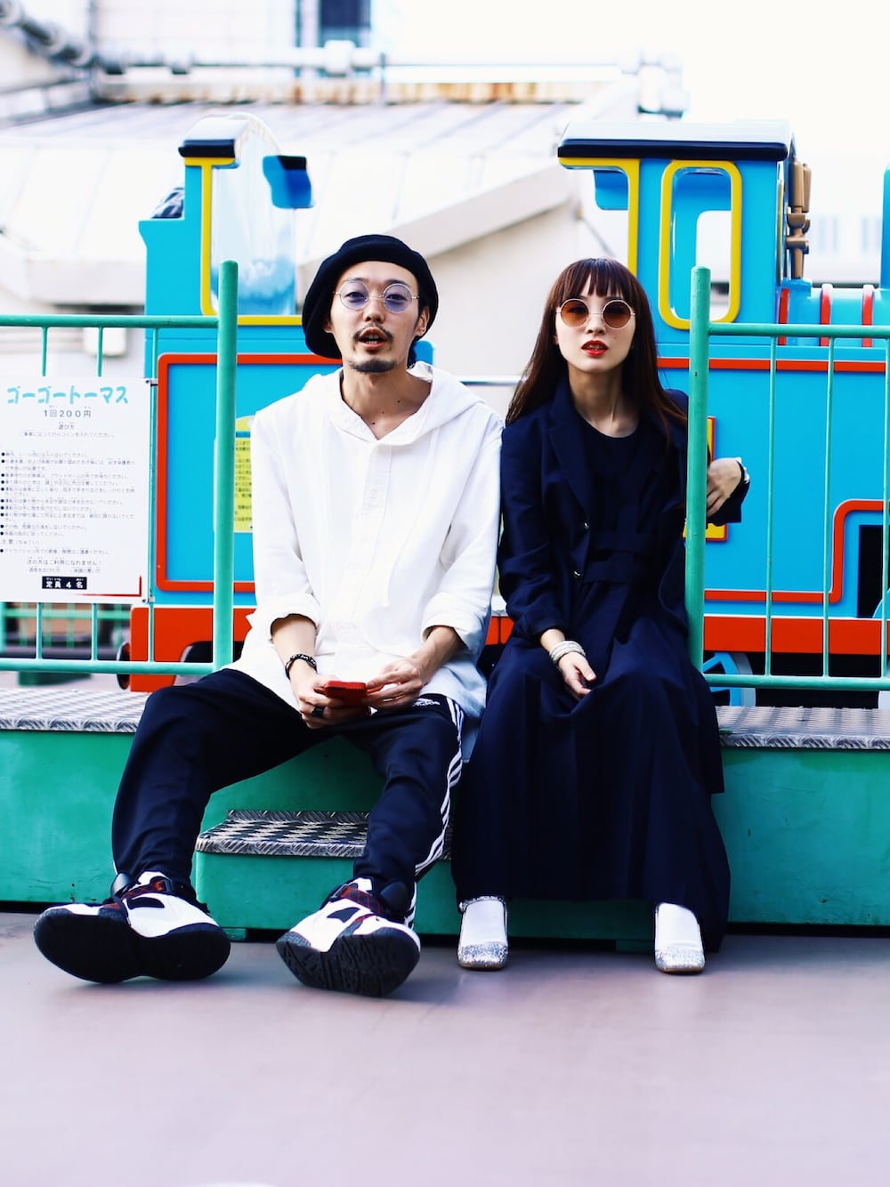 「シャツパーカー、NIKE、adidas、COMME des GARCONS、GDC、elephant blanc、MIUMIU、HERMES」｜「BLACK EXPERIENCEのtremolo ×  black experience（ハンチング/ベレー帽、ブラック系）」を使った、takuyaishiharaさん（メンズ・178cm）の秋コーディネートの1枚目の写真