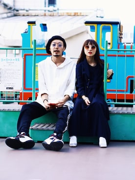 「HERMES」｜「アイテム（ハンチング/ベレー帽）」を使った、takuyaishiharaさん（メンズ・178cm）の秋コーディネート