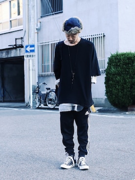 「SASQUATCHfabrix.（サスクワァッチファブリックス）のアイテム」を使った、takuyaishiharaさん（メンズ・178cm）の秋コーディネート
