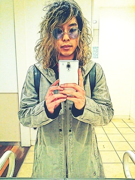 「GDC（ジーディーシー）のアイテム」を使った、Royさん（メンズ・162cm）の冬コーディネート