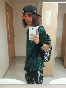 「トイレから失礼しやす」｜「アイテム（キャップ）」を使った、Royさん（メンズ・162cm）の夏コーディネート