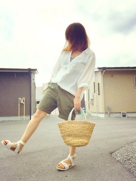 「cache cache（カシュ カシュ）のアイテム」を使った、sakuさん（レディース・160cm・20代）の夏コーディネート