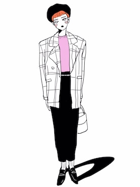 「VINTAGE（ヴィンテージ）のアイテム（テーラードジャケット）」を使った、SUKISUKIDAISUKIさん（レディース・161cm）の春コーディネート