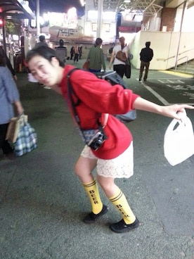 「祭り」｜「アイテム（その他シューズ）」を使った、まるこさん（レディース・164cm）の秋コーディネート