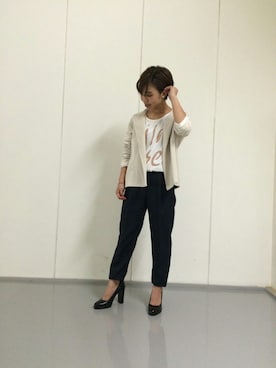 「おとなコーデ」｜「アイテム（その他アウター）」を使った、kuroda.さん（レディース・146cm）の秋コーディネート