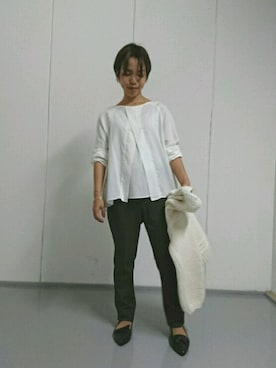 「FIL DE FER（フィルデフェール）のアイテム（カーディガン/ボレロ）」を使った、kuroda.さん（レディース・146cm）の秋コーディネート