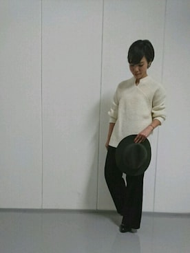 「FIL DE FER（フィルデフェール）のアイテム（ニット/セーター）」を使った、kuroda.さん（レディース・146cm）の秋コーディネート
