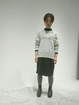 「FIL DE FER（フィルデフェール）のアイテム（ワンピース/ドレス）」を使った、kuroda.さん（レディース・146cm）の冬コーディネート