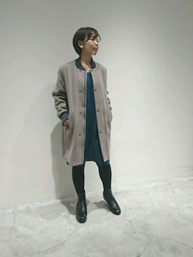 「FIL DE FER（フィルデフェール）のアイテム（その他アウター）」を使った、kuroda.さん（レディース・146cm）の冬コーディネート
