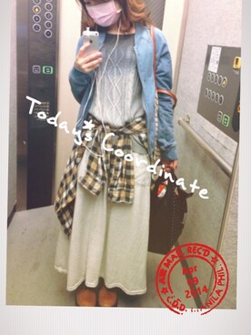 「SPIRALGIRL（スパイラルガール）のアイテム（ブルゾン）」を使った、なあさん（レディース・152cm）の春コーディネート