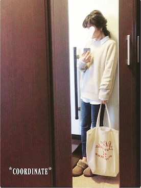 「ecruefil（エクリュフィル）のアイテム」を使った、sHimA*kOさん（レディース・153cm）の秋コーディネート