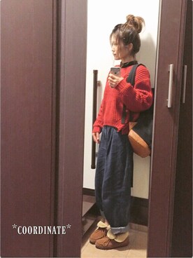 「Dosch（ドスチ）のアイテム（ニット/セーター）」を使った、sHimA*kOさん（レディース・153cm）の冬コーディネート