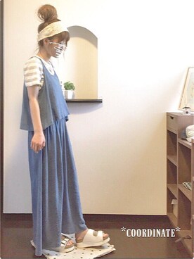 sHimA*kOさん（レディース・153cm）の夏コーディネート