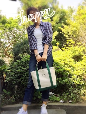 「アクティブ」｜「アイテム（トートバッグ）」を使った、＊junpii❤︎。さん（レディース・160cm）の春コーディネート