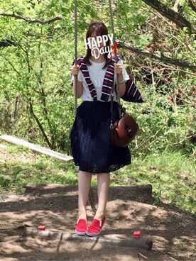 ＊junpii❤︎。さん（レディース・160cm）の春コーディネート