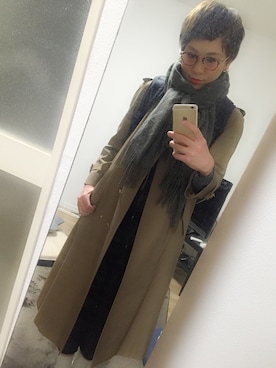 SAKAGUCHI YUIさん（レディース・160cm）の冬コーディネート