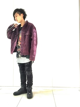 「COTE MER （コートメール）のアイテム（ブルゾン）」を使った、Takuto Itouさん（メンズ・170cm）の夏コーディネート