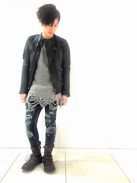 14th Addiction[フォーティーンス アディクション] Crush Denim Pants 