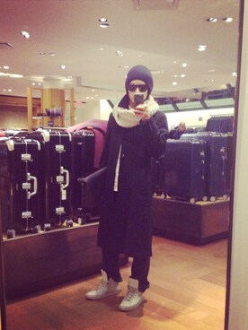 「Abercrombie&Fitch（アバークロンビーアンドフィッチ）のアイテム」を使った、さとしさんさん（メンズ・173cm）の冬コーディネート