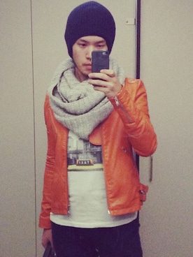 「Abercrombie&Fitch（アバークロンビーアンドフィッチ）のアイテム」を使った、さとしさんさん（メンズ・173cm）の冬コーディネート