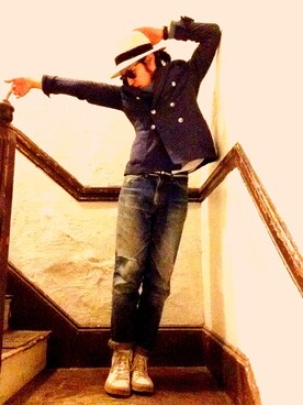 「ハットコーデ」｜さとしさんさん（メンズ・173cm）の春コーディネート