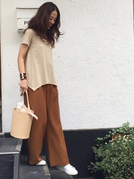 「RBS（アールビーエス）のアイテム（バッグ）」を使った、Ray BEAMS Directorさん（レディース・165cm）の夏コーディネート