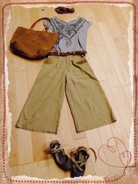 hakoさん（レディース・154cm）の夏コーディネート