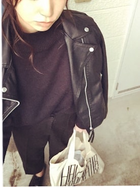 「EMODA（エモダ）のアイテム（スラックス）」を使った、mikiさん（レディース・150cm）の春コーディネート