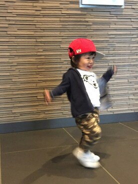 「next（next）のアイテム（キャップ）」を使った、R***さん（キッズ・70cm）の春コーディネート