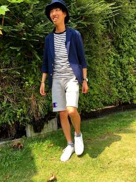 「FLASH REPORT」｜たっちゃそさん（メンズ・174cm）の春コーディネート
