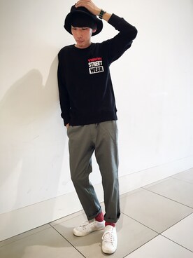 「FLASH REPORT」｜たっちゃそさん（メンズ・174cm）の秋コーディネート