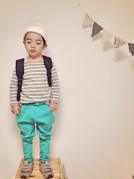 konmaaさん（キッズ・100cm）の秋コーディネート