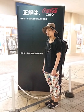 「ボタニカル」｜「アイテム（帽子）」を使った、shin_kub0825さん（メンズ・184cm）の夏コーディネート