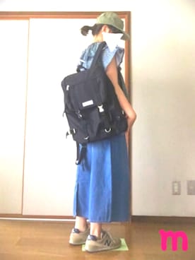 「Factor=（ファクターイコール）のアイテム（帽子）」を使った、kanoさん（レディース・157cm）の夏コーディネート