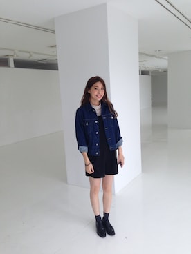 「Another Edition」｜「アイテム（デニムジャケット）」を使った、eeen52さん（レディース・158cm）の夏コーディネート