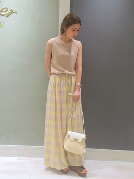 「おめかしコーデ」｜eeen52さん（レディース・158cm）の春コーディネート