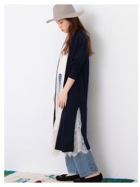 「Another Edition」｜「アイテム（モカシン/デッキシューズ）」を使った、eeen52さん（レディース・158cm）の夏コーディネート