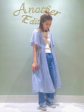 「Another Edition」｜「アイテム（キャミソール）」を使った、eeen52さん（レディース・158cm）の春コーディネート