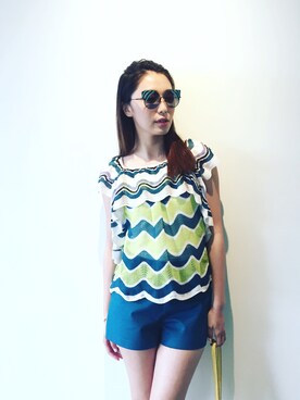 「FENDI」｜Paula Wong ポーラさん（レディース・165cm）の夏コーディネート