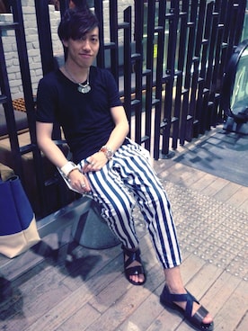 「INITIALS（イニシャルズ）のアイテム」を使った、Ivan さん（メンズ・173cm）の夏コーディネート