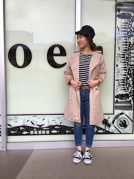 「coenスタッフスタイリング」｜「アイテム（トレンチコート）」を使った、和泉さん（レディース・157cm）の冬コーディネート