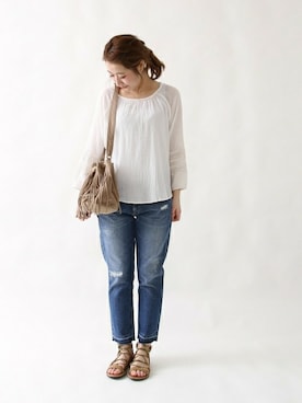 和泉さん(レディース・157cm)の春コーディネート