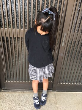「COMME CA DU MODE（コムサデモード）のアイテム（パーカー）」を使った、16さん（キッズ・121cm）の秋コーディネート