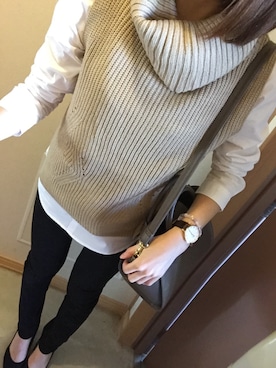 「M.deux（エムドゥ）のアイテム（シューズ）」を使った、16さん（キッズ・121cm）の冬コーディネート