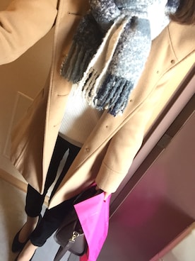 「M.deux（エムドゥ）のアイテム（パンプス）」を使った、16さん（レディース・156cm）の冬コーディネート