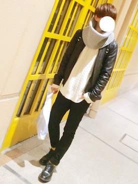 「TOPMAN（トップマン）のアイテム」を使った、gakuさん（メンズ・173cm）の冬コーディネート