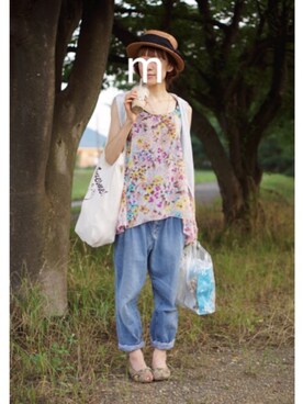 「national standard（ナショナルスタンダード）のアイテム」を使った、ma-chiさん（レディース・162cm）の夏コーディネート