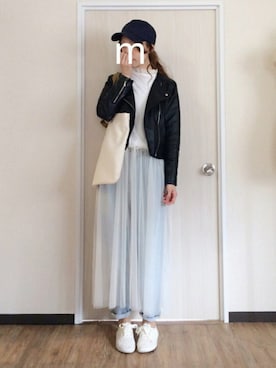 「マムジーンズ」｜ma-chiさん（レディース・162cm）の春コーディネート