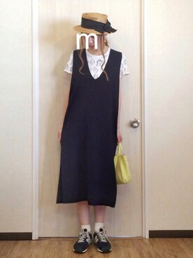 「nﾟ 11（ナンバージュウイチ）のアイテム」を使った、ma-chiさん（レディース・162cm）の夏コーディネート